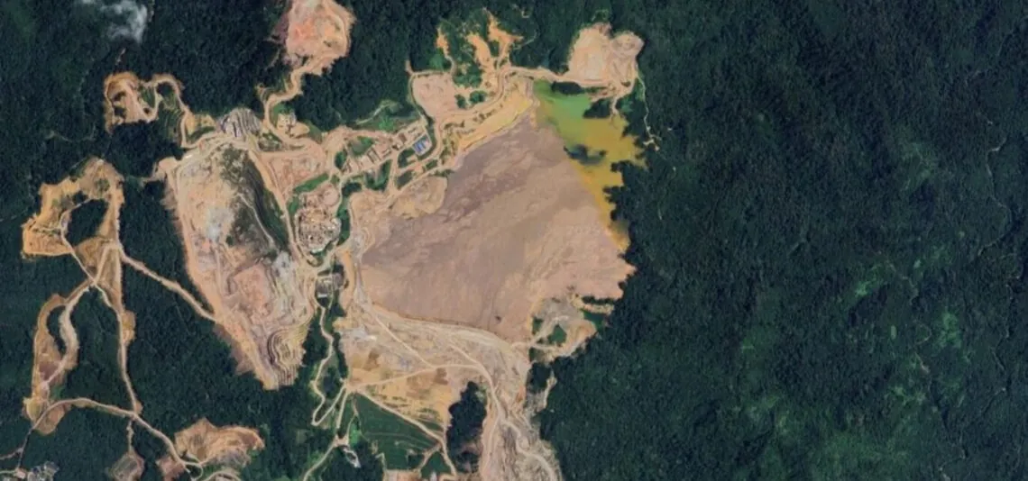Flood and landslide damage in Sumatra
